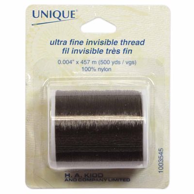 Unique, Ultra Fine Nylon Thread - Smoke