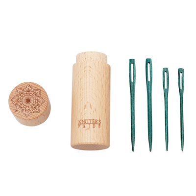 The Mindful Teal Wooden Darning Needles, KNITTER'S PRIDE 