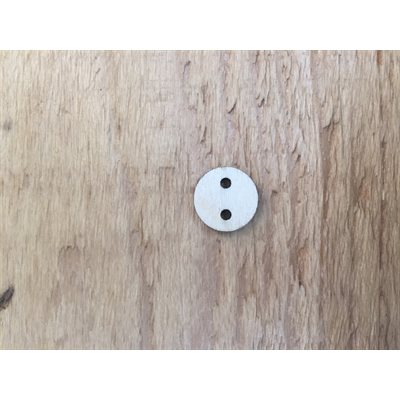 Round Wood Button - 12mm (1 / 2'') 